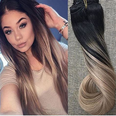 clip in extensions ombre|Ombre Hair Extensions